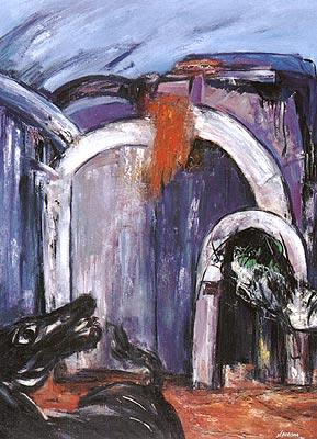 A Horse and the Gate, by Nagip Berisha