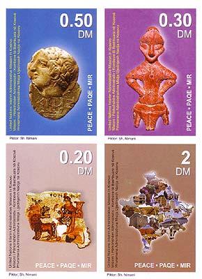 Kosova stamps, by Shyqri Nimani