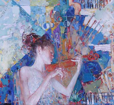 Violin Girl, by George Pali