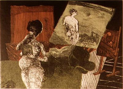 Act in an interior, by Rrustem Bujupi