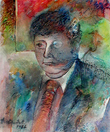 Selfportrait, by Mustafa Ferizi