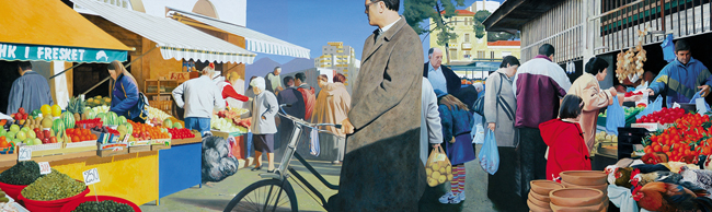 The market, by Edmond Gjikopulli