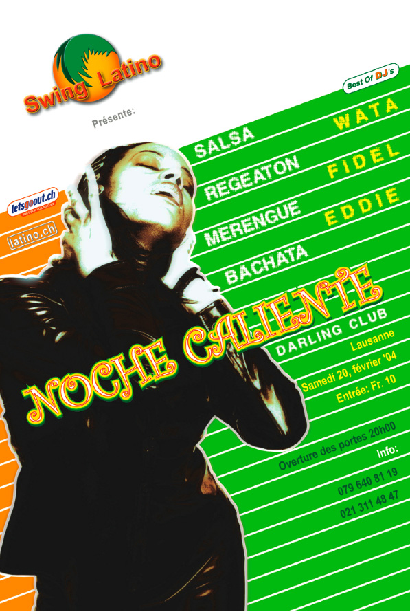 Noche Caliente Poster, by Bujar Kabashi